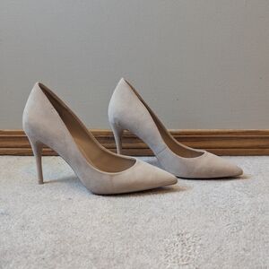 Aldo Light Beige Pointed Toe Stiletto Pumps
